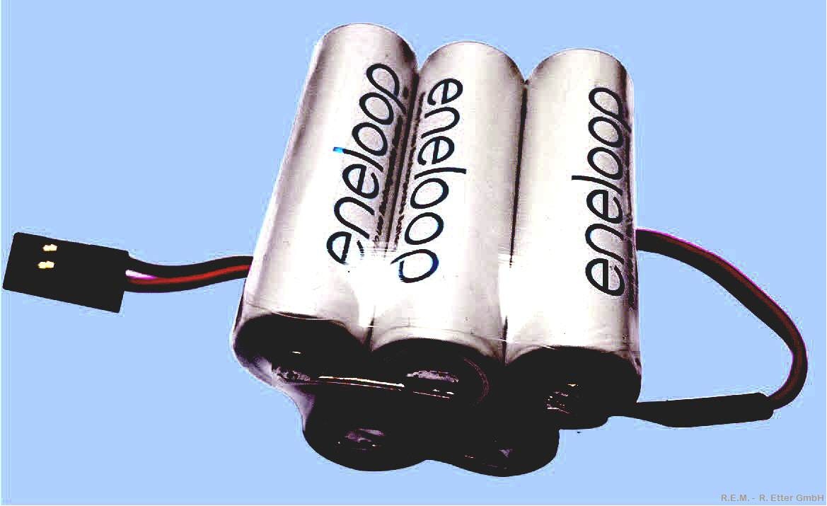 Eneloop Empfängerakku 6,0V 2000  Buckel JR