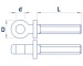 Augenschraube M2x12mm (10 Stück)