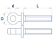 Augenschraube M1,4x12mm (10 Stück)